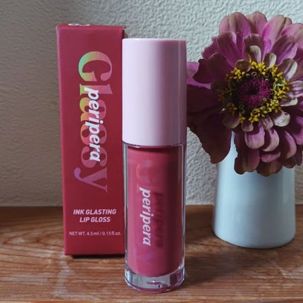 インク グラスティング リップ グロス 03 チリング ロージー(CHILLING ROSY)/PERIPERA/リップグロスを使ったクチコミ(1枚目)