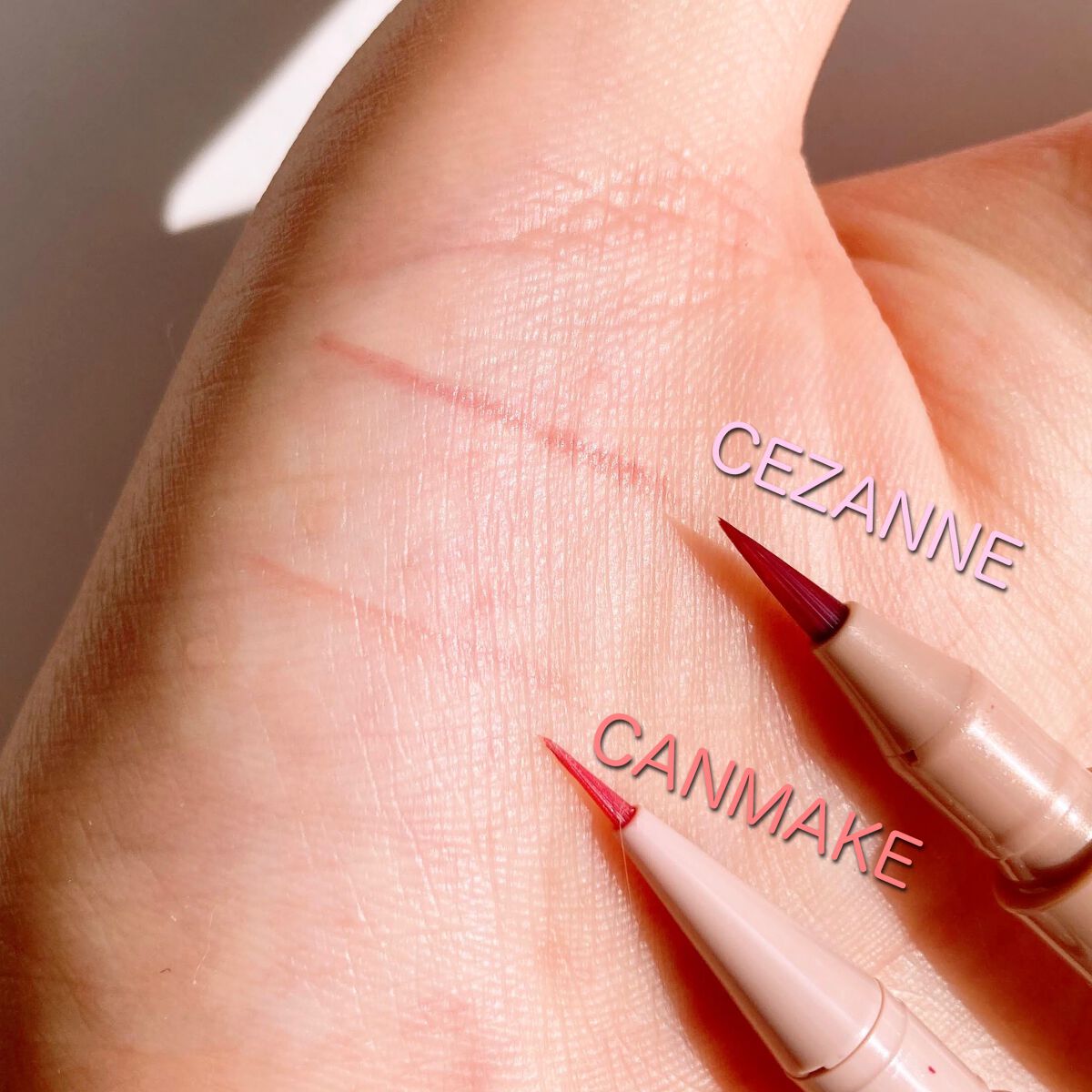 描くふたえアイライナー/CEZANNE/リキッドアイライナーを使ったクチコミ（3枚目）