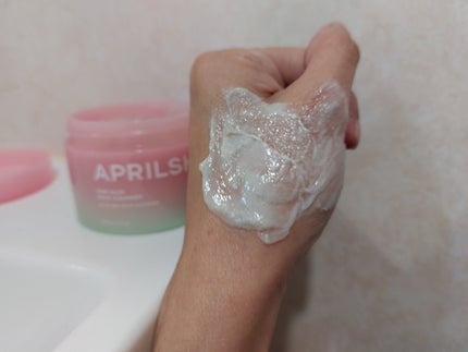 ピンクアロエメレンゲクレンザー/APRILSKIN/その他洗顔料を使ったクチコミ(5枚目)