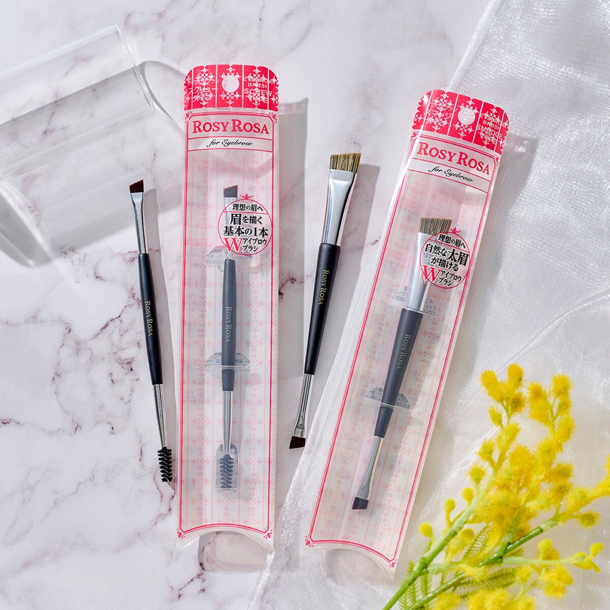 ダブルエンドアイブロウブラシ スクリュータイプ/ロージーローザ/メイクブラシを使ったクチコミ(1枚目)