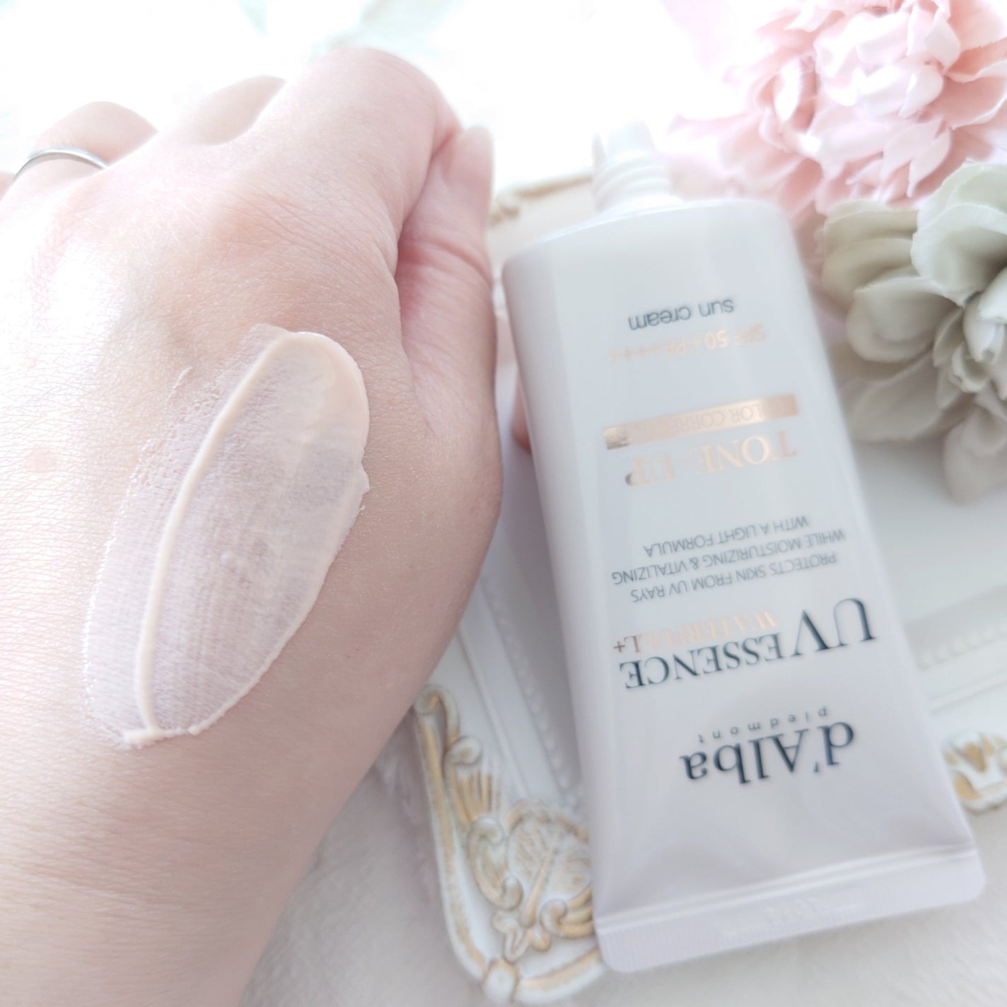 ウォータフルトーンアップサンクリーム/ダルバ/日焼け止めクリームを使ったクチコミ(4枚目)