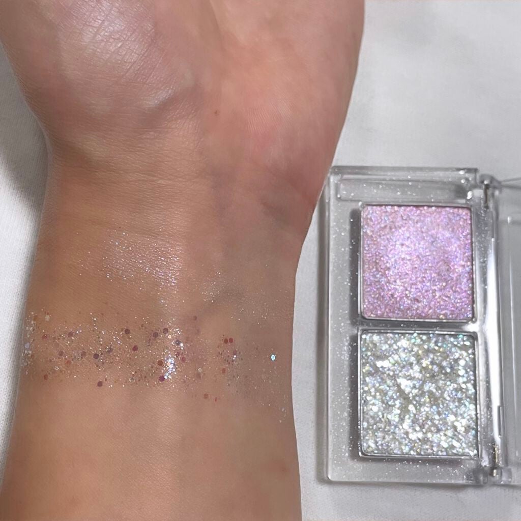デュオ ポケット グリッター シャドウ/PERIPERA/アイシャドウパレットを使ったクチコミ(3枚目)