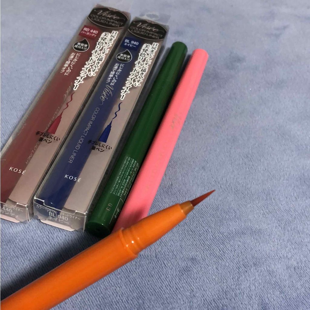 a on LIPS 「ヴィセリシェカラーインパクトリキッドライナーです!オレンジとカ..」(3枚目)