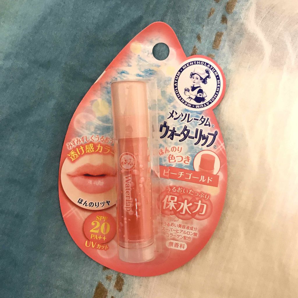 ウォーターリップ ほんのり色つき/メンソレータム/リップクリームを使ったクチコミ(1枚目)