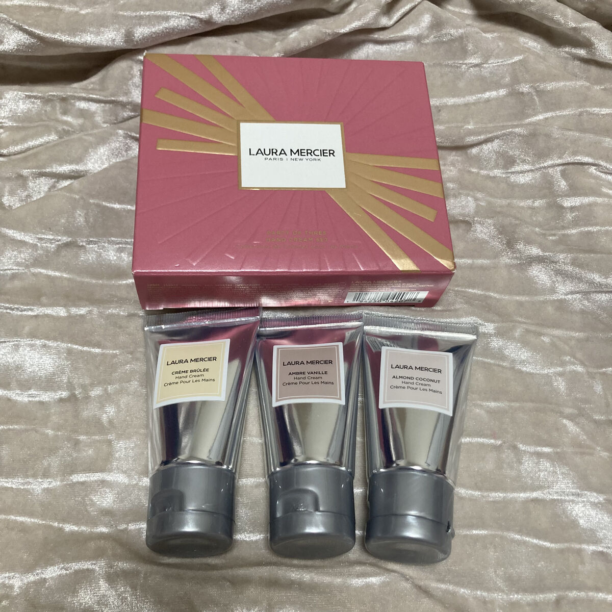 ローラメルシエ ハンドクリームセット 試してみた】パーティ オブ スリー ハンドクリーム セット