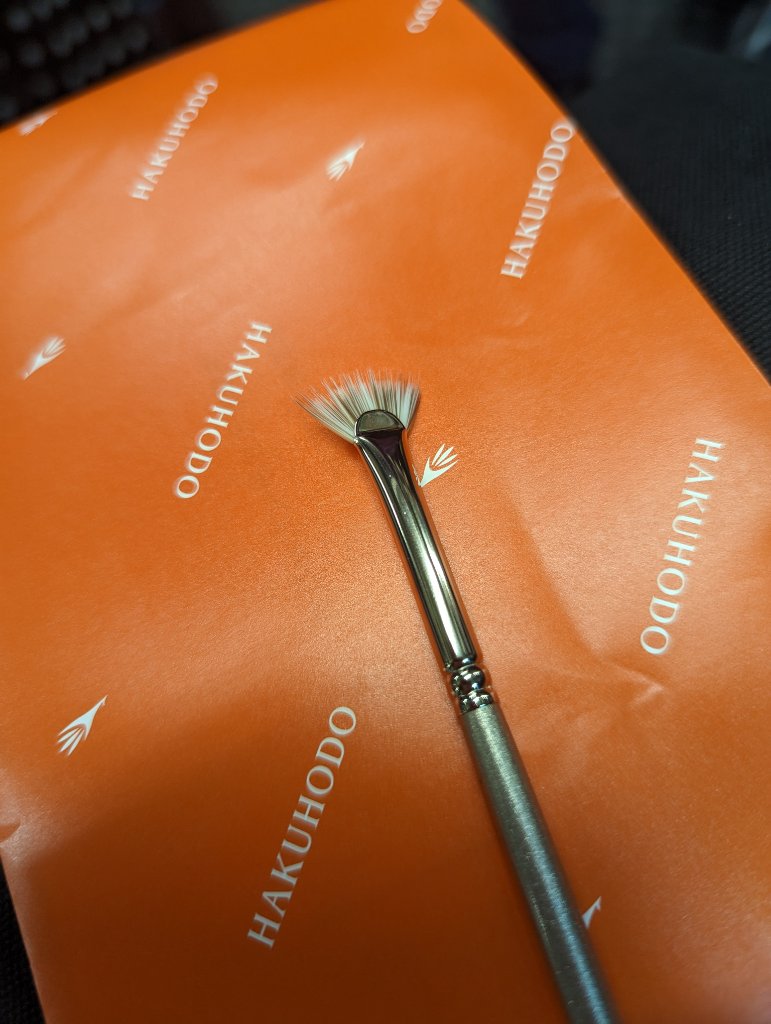J4006 マスカラ 扇段/白鳳堂/メイクブラシを使ったクチコミ（1枚目）