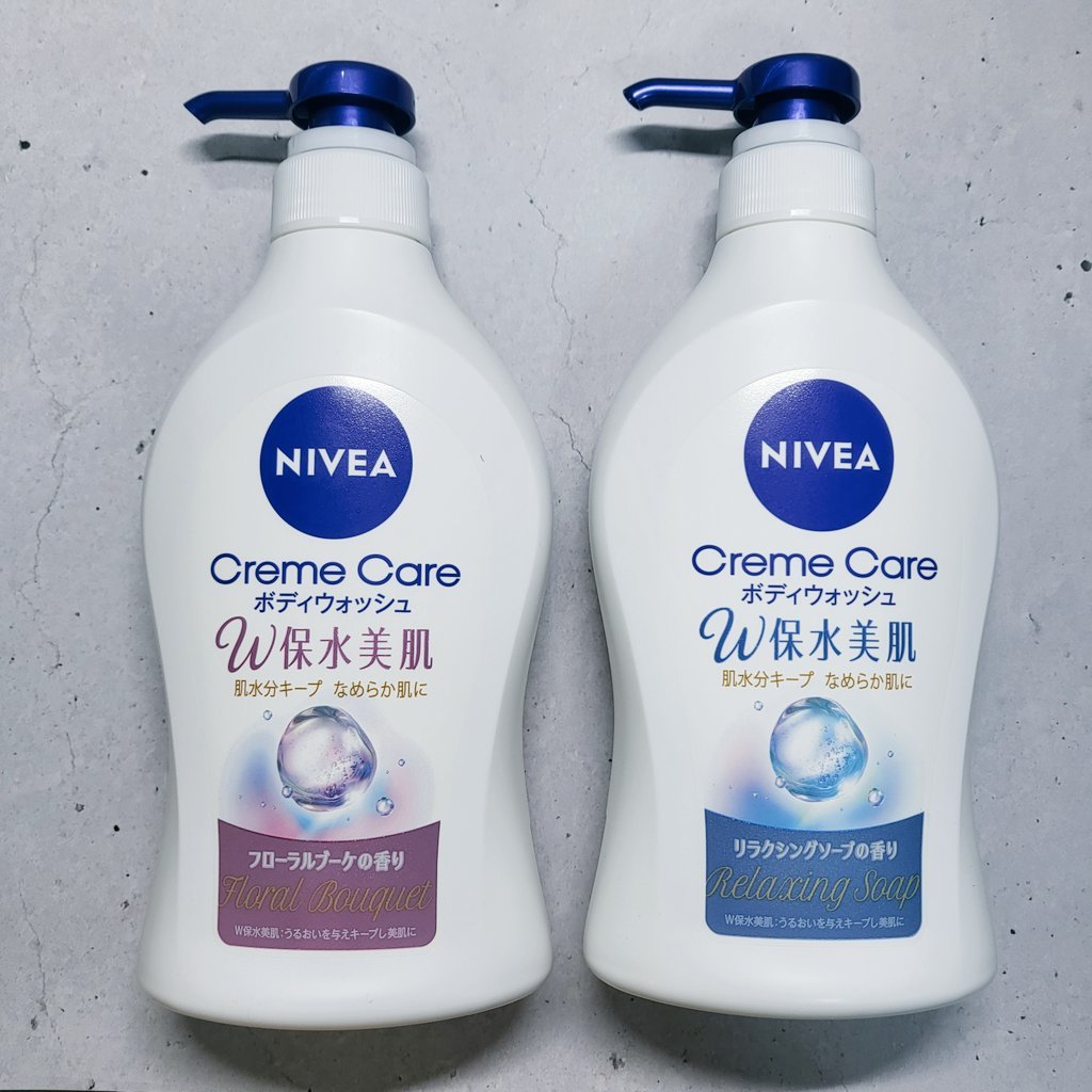 クリームケア ボディウォッシュ W保水美肌 フローラルブーケの香り/ニベア/ボディソープを使ったクチコミ（1枚目）