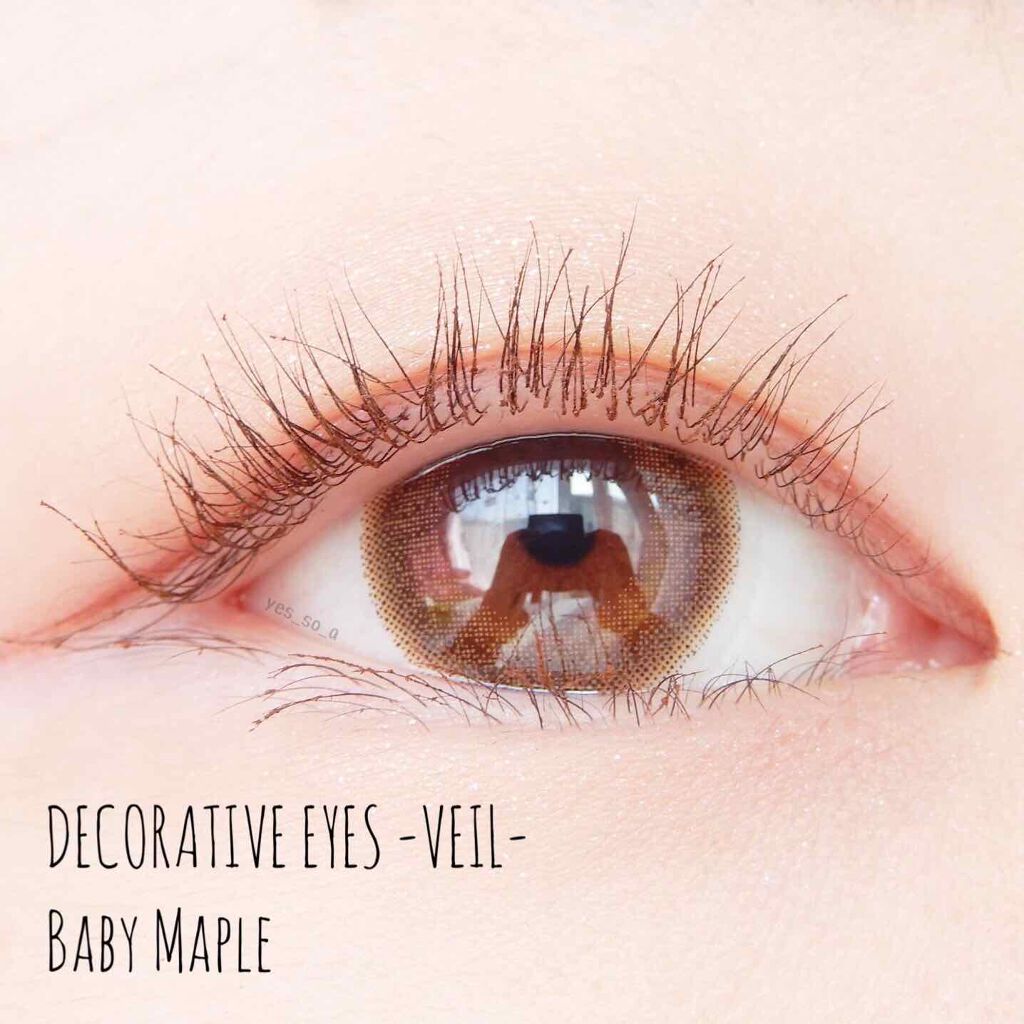 デコラティブアイズ ヴェール/Decorative Eyes/カラーコンタクトレンズを使ったクチコミ（1枚目）