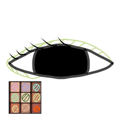 UR GLAM BLOOMING EYE COLOR PALETTE/U R GLAM/アイシャドウパレットを使ったクチコミ(4枚目)