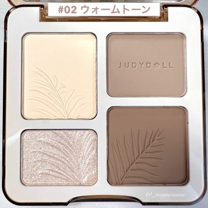 JUDYDOLL メリハリマスターパレット/JUDYDOLL/パウダーハイライトを使ったクチコミ(4枚目)