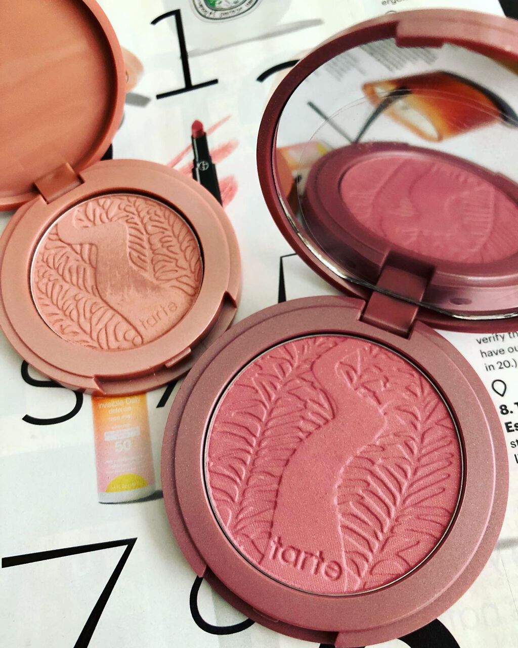 Amazonian Clay 12-Hour Blush/tarte/パウダーチークを使ったクチコミ（2枚目）