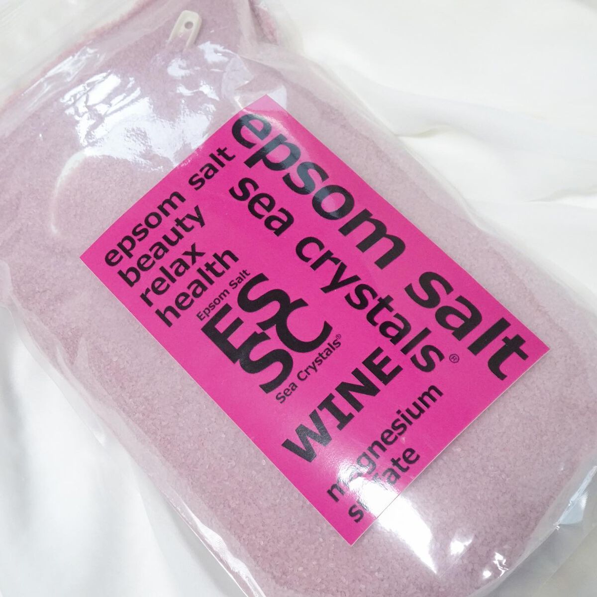 シークリスタルス エプソムソルト 赤ワイン/sea crystals/無機塩系入浴剤を使ったクチコミ(4枚目)