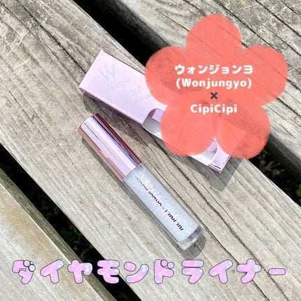 ウォンジョンヨ ダイヤモンドライナー 02 アイスシュガー/Wonjungyo/リキッドアイシャドウを使ったクチコミ(2枚目)