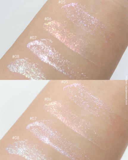 リキッド グリッター シャドウ/rom&nd/グリッターを使ったクチコミ(6枚目)