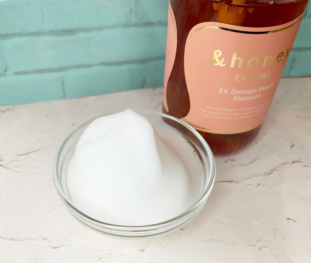 Creamy EXダメージリペアシャンプー1.0/ヘアトリートメント2.0/&honey/市販シャンプーを使ったクチコミ(3枚目)