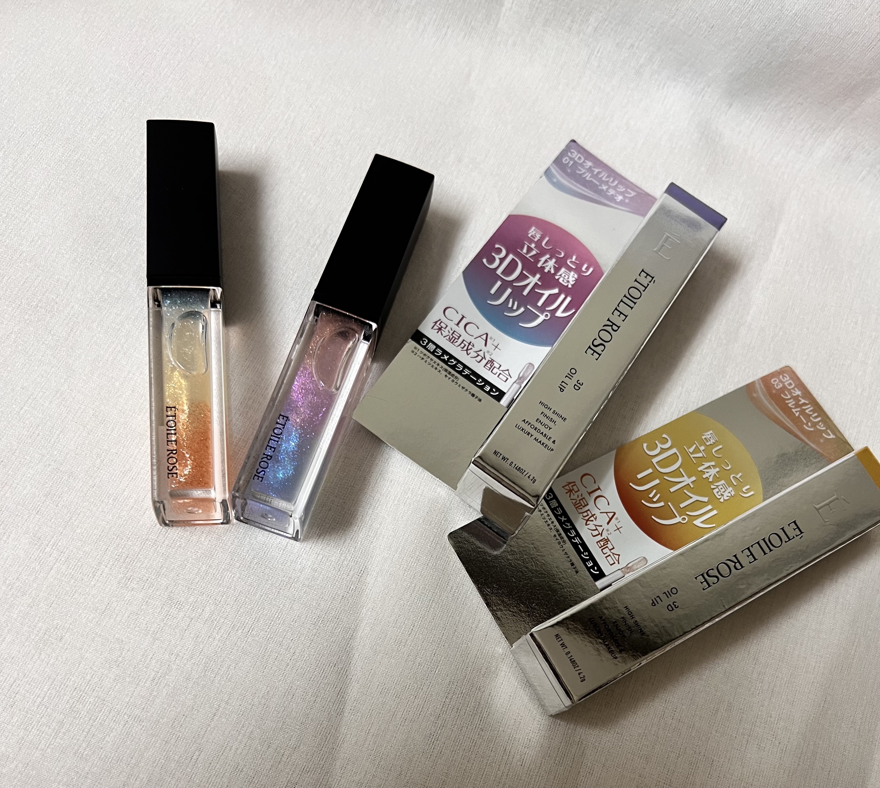 エトワルローズ 3Dオイルリップ  03 フルムーン/Étoile Rose/リップグロスを使ったクチコミ（3枚目）