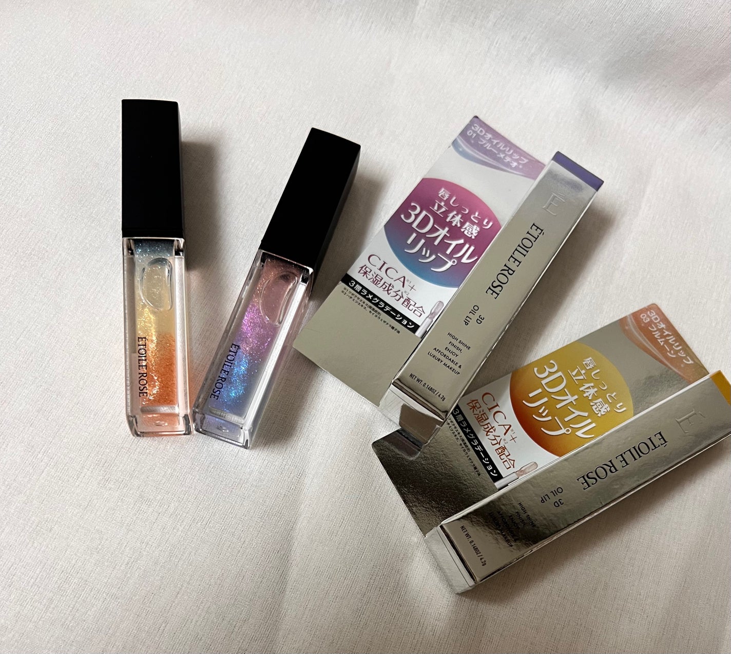 エトワルローズ 3Dオイルリップ /Étoile Rose/リップグロスを使ったクチコミ(3枚目)