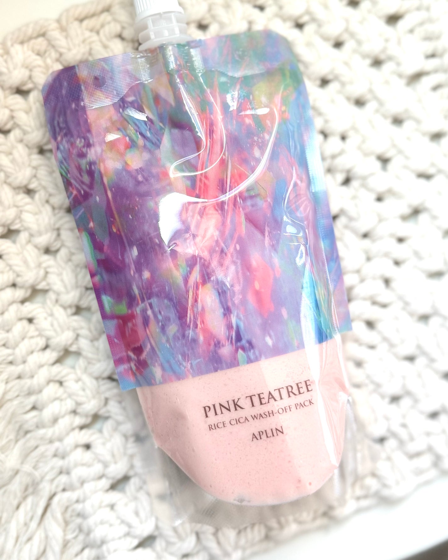 ピンクティーツリーライスシカウォッシュオフパック/APLIN/洗い流すパック・マスクを使ったクチコミ(4枚目)