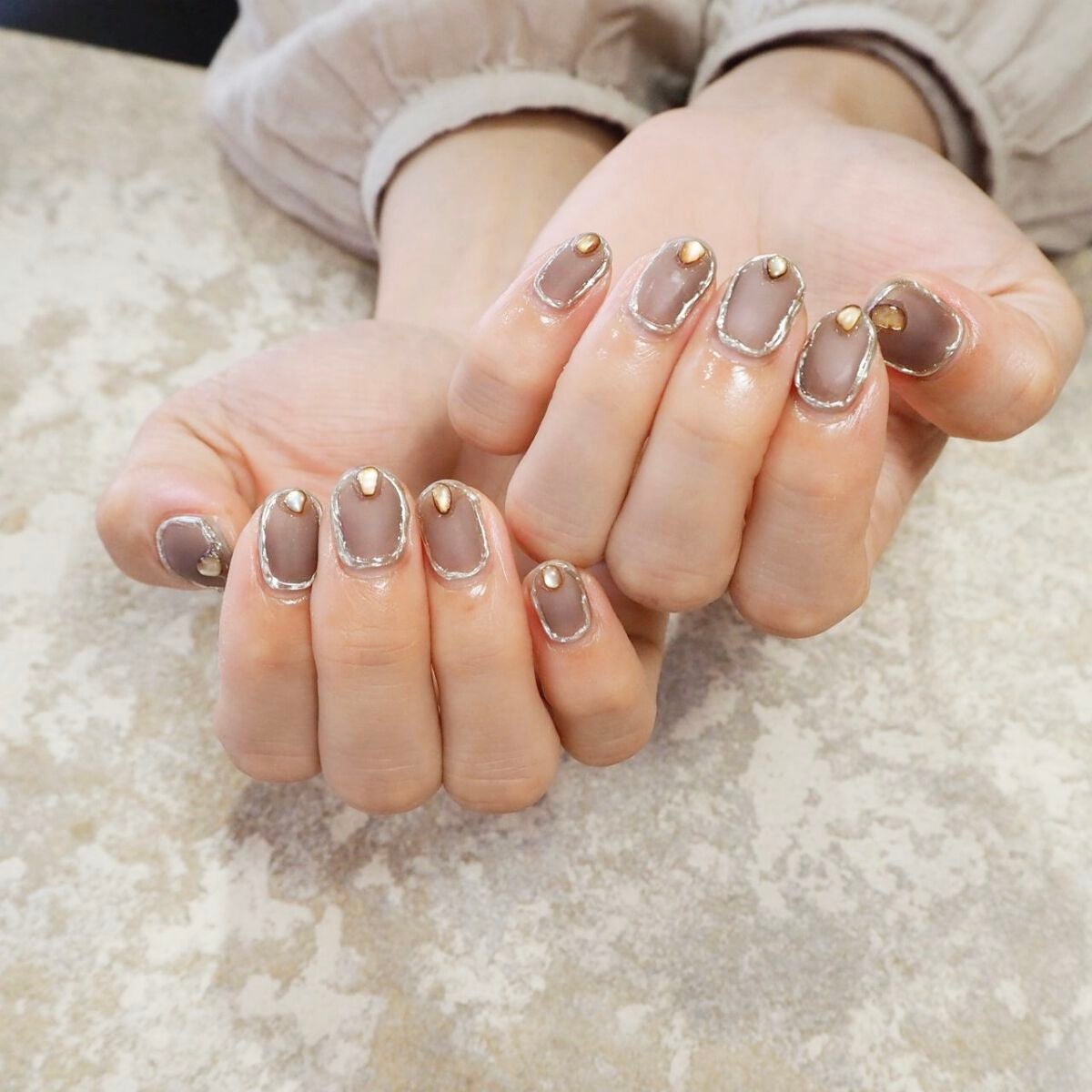 侘助 on LIPS 「【お気に入りネイルデザイン】こんにちは、侘助です❁︎今回は新し..」(3枚目)