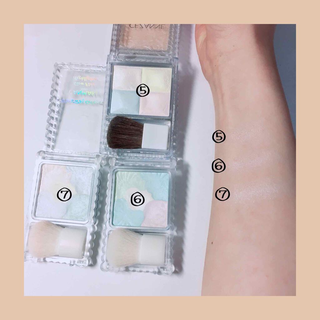 グロウフルールハイライター/キャンメイク/パウダーハイライトを使ったクチコミ（2枚目）