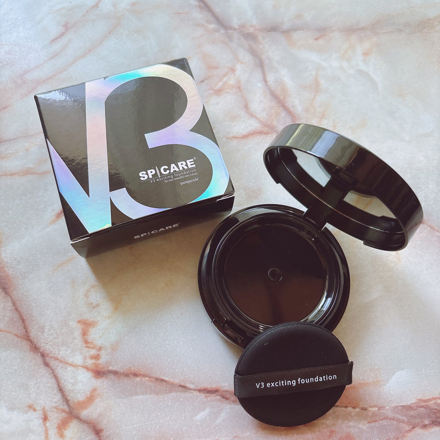 V3 エキサイティングファンデーション/SPICARE/クッションファンデーションを使ったクチコミ(2枚目)