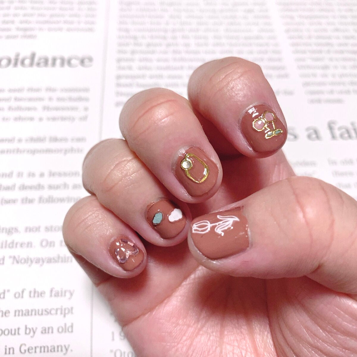 ネイルシール/セリア/ネイルシールを使ったクチコミ(4枚目)