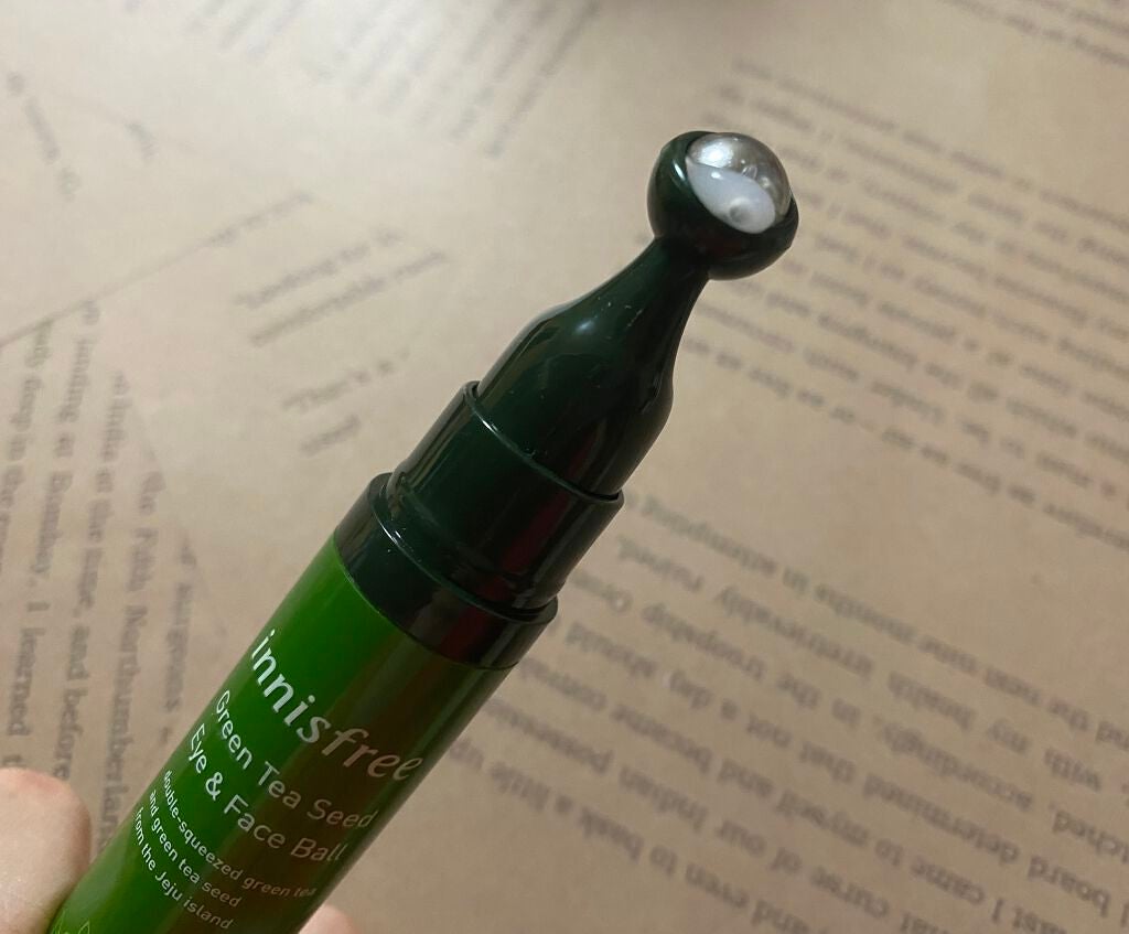 グリーンティーシード アイ&フェイスボール/innisfree/美容液を使ったクチコミ(2枚目)