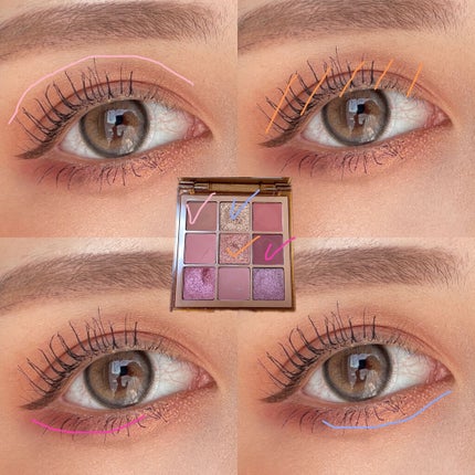 NUDE obsessions /Huda Beauty/アイシャドウパレットを使ったクチコミ(4枚目)