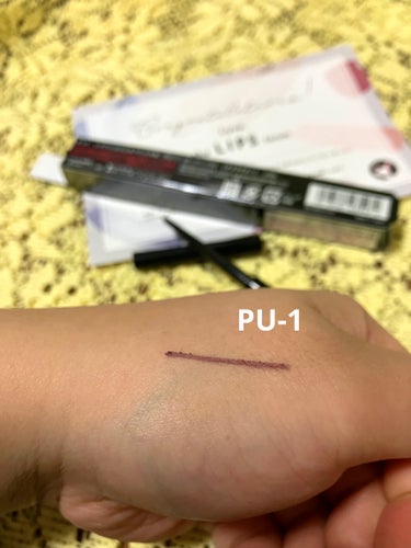 レアフィットジェルペンシルＮ PU-1 モーブパープル(Web限定色)/KATE/ジェルアイライナーを使ったクチコミ（2枚目）