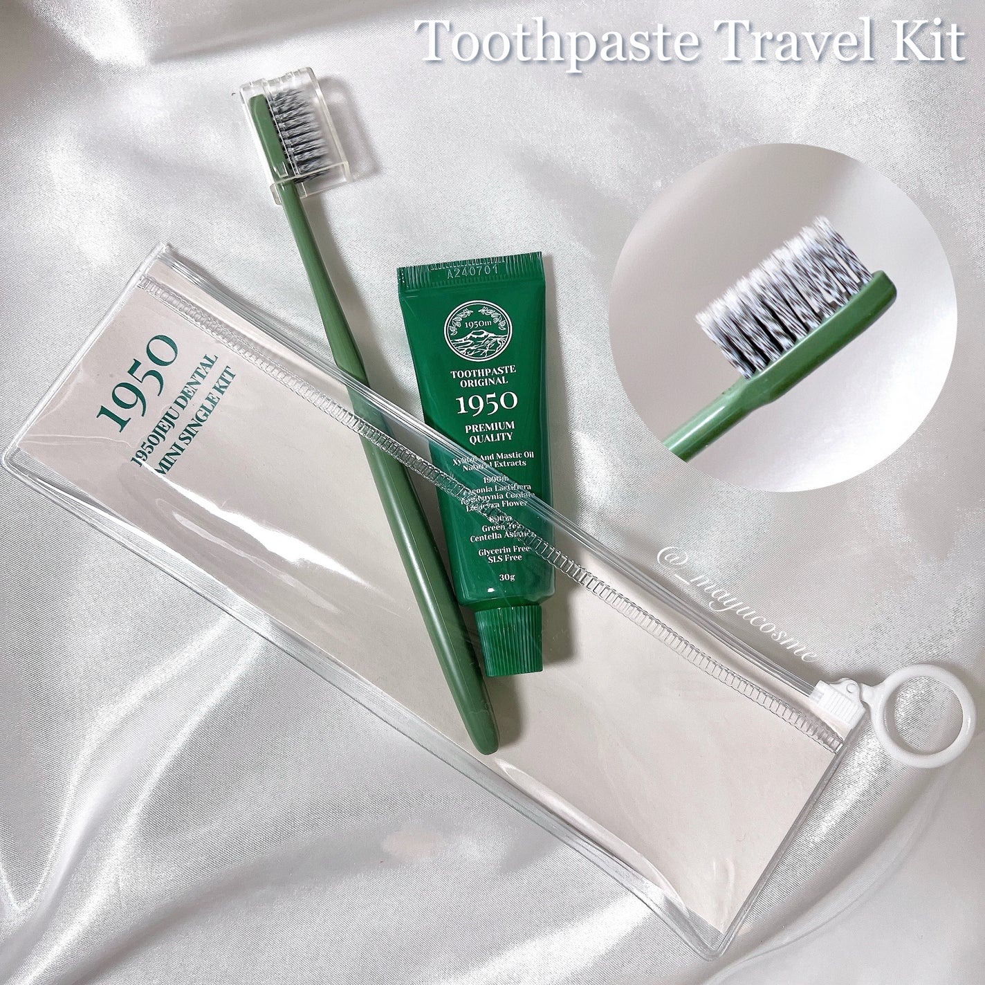 チェジュミネラルソルトブルーオーガニック歯磨き粉/1950/歯磨き粉を使ったクチコミ(3枚目)