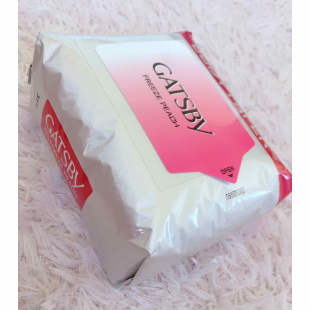 アイスデオドラント ボディペーパーN フリーズピーチ/ギャツビー/ボディシートを使ったクチコミ（2枚目）