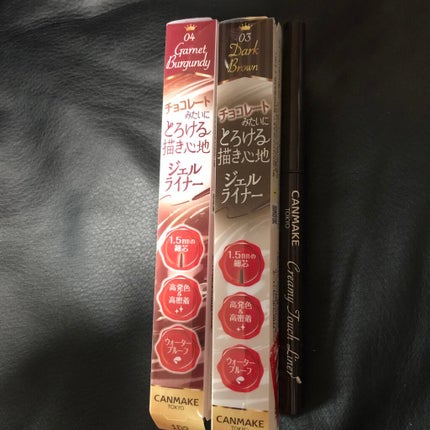 クリーミータッチライナー/キャンメイク/ジェルアイライナーを使ったクチコミ(1枚目)