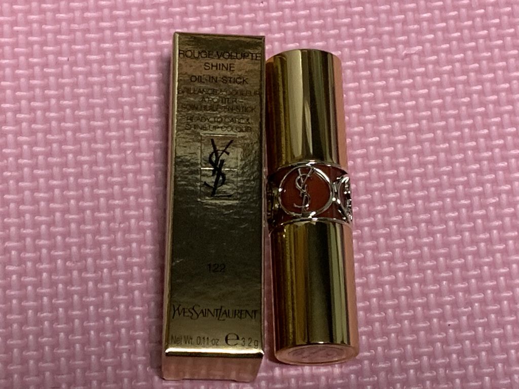 ルージュ ヴォリュプテ シャイン/YVES SAINT LAURENT BEAUTE/口紅を使ったクチコミ（3枚目）