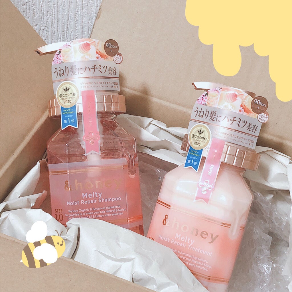 &honey Melty モイストリペア シャンプー1.0/モイストリペア ヘアトリートメント2.0/&honey/市販シャンプーを使ったクチコミ(1枚目)