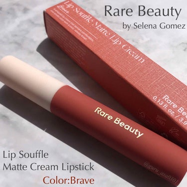 Rare Beauty Lip Souffle Matte Lip Creamのクチコミ「♬セレーナ・ゴメスプロデュース♬
《Rare Beauty/レアビューティー 》 
『.....」（1枚目）