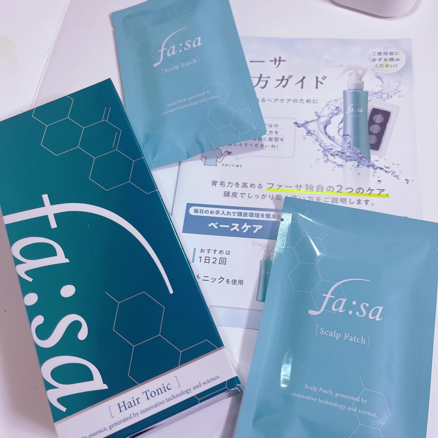スペシャルケアセット(スキャルプパッチ/育毛トニック)/fasa/頭皮ローションを使ったクチコミ（1枚目）