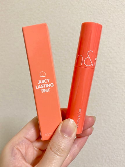 ジューシーラスティングティント/rom&nd/リップティントを使ったクチコミ(1枚目)