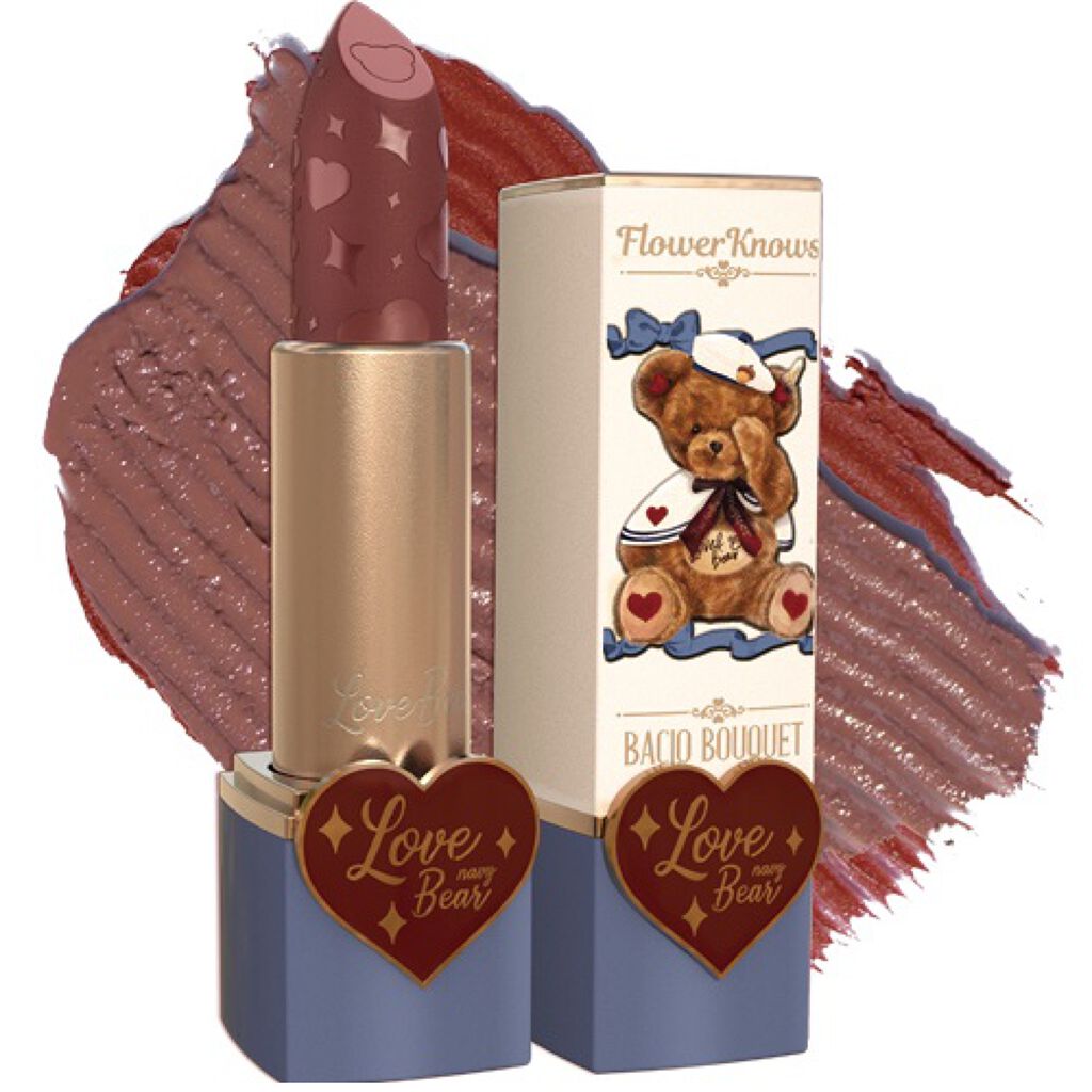 Love Bear リップスティック ツヤタイプ コーヒーベア/FlowerKnows/口紅を使ったクチコミ（1枚目）