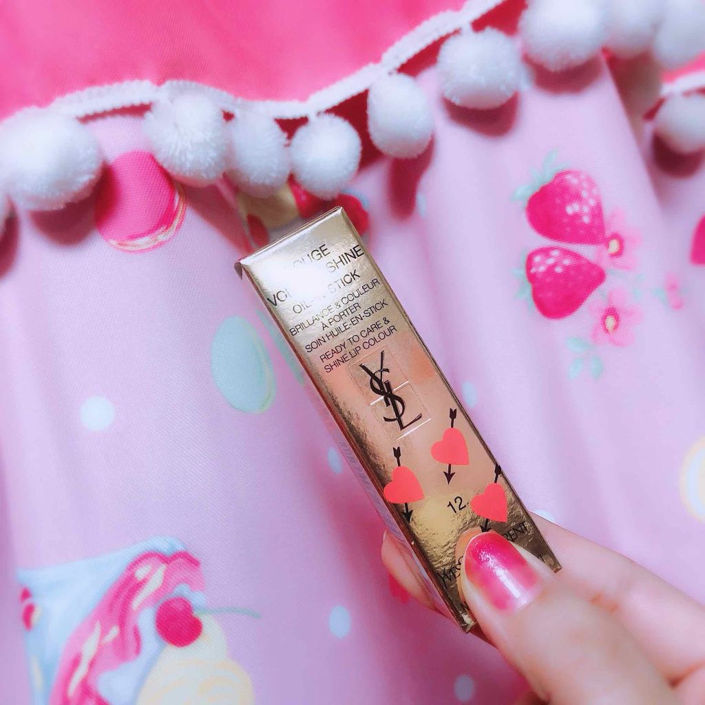 ルージュ ヴォリュプテ シャイン/YVES SAINT LAURENT BEAUTE/口紅を使ったクチコミ(3枚目)