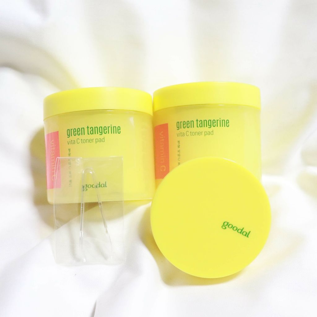 グリーンタンジェリン ビタCダークスポットケアパッド/goodal/トナーパッドを使ったクチコミ（2枚目）