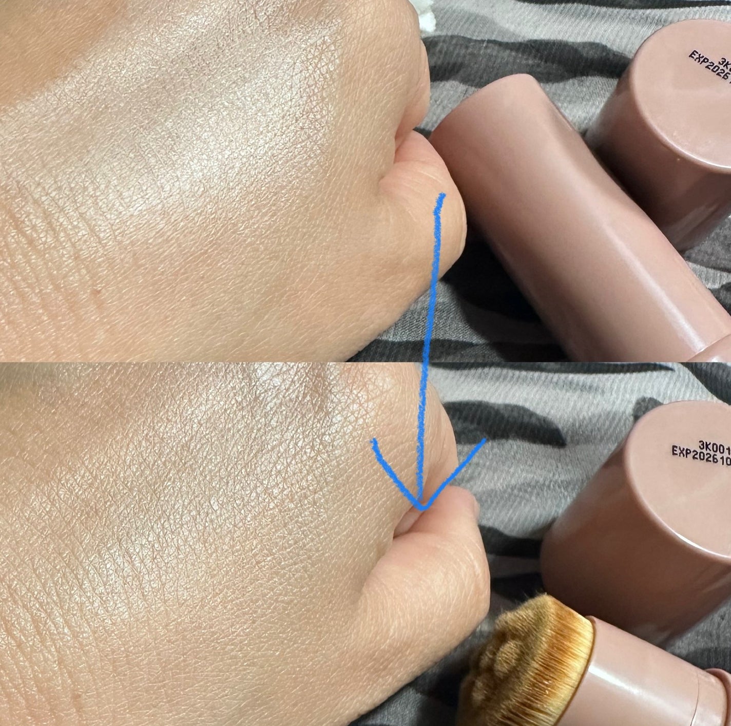 ヴィーガンナチュラルカバースティックファンデーション/DERMASHARE/その他ファンデーションを使ったクチコミ(4枚目)