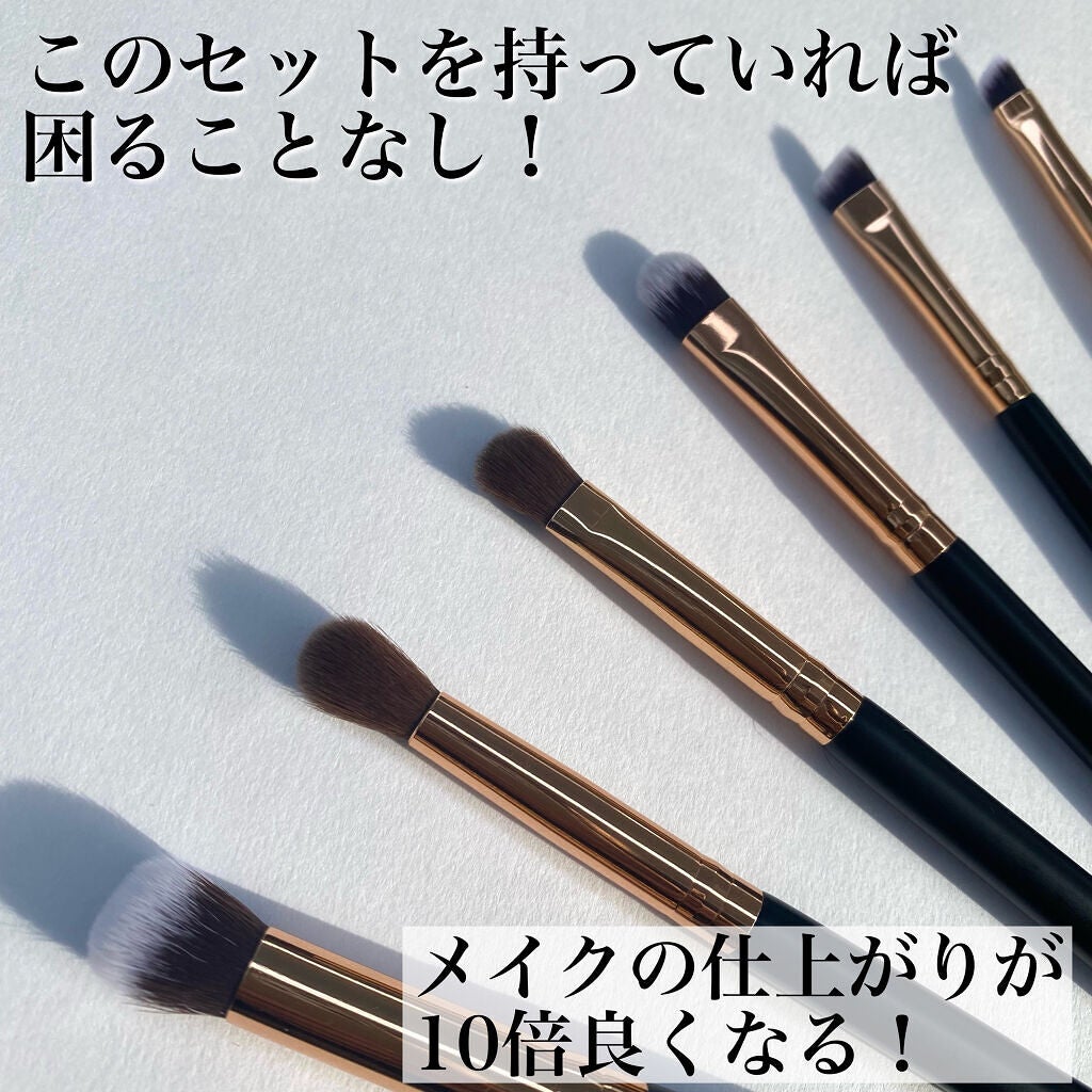 貴族のゴールド メイクブラシ11本セット 化粧ポーチ付き/SIXPLUS/メイクブラシを使ったクチコミ(3枚目)