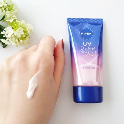 ニベアUV ディープ プロテクト&ケア トーンアップ エッセンス/ニベア/日焼け止めローションを使ったクチコミ(2枚目)