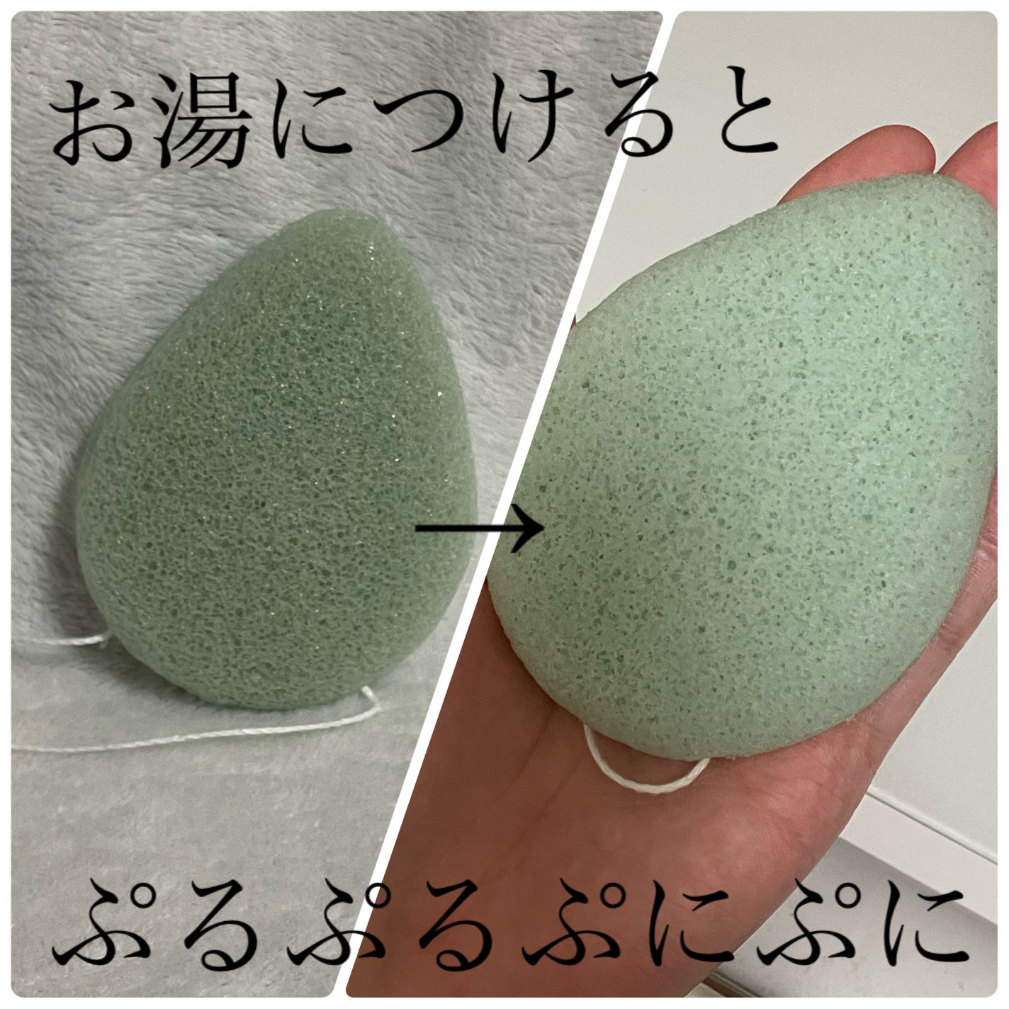 天然こんにゃくパフ/DAISO/その他スキンケアグッズを使ったクチコミ(2枚目)