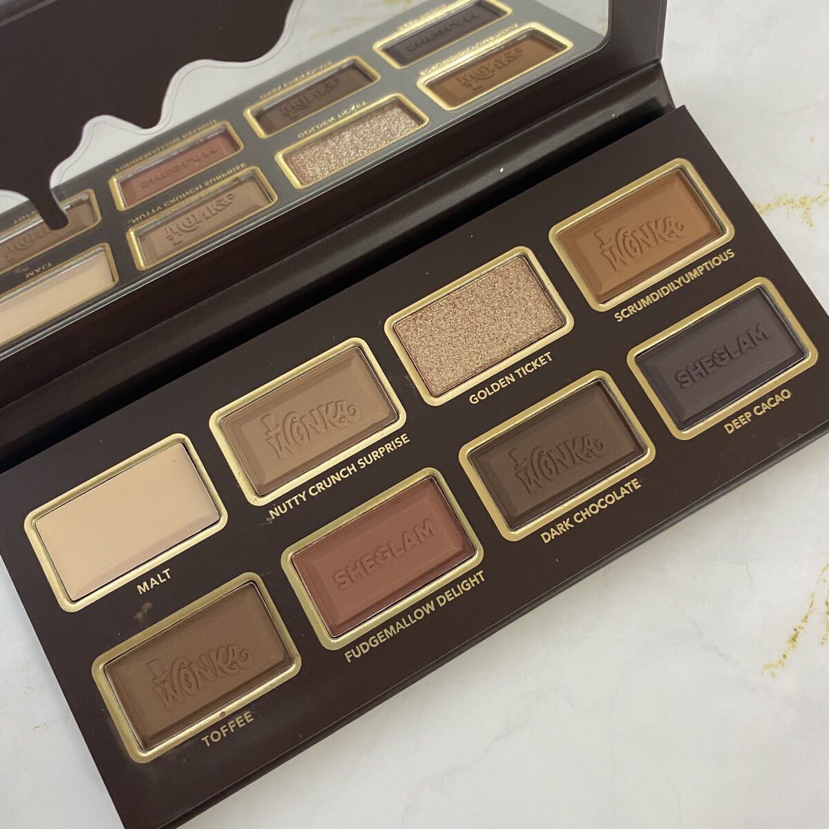 SHEGLAM WONKA BAR EYESHADOW PALETTEのクチコミ「SHEGLAM
WONKA BAR EYESHADOW PALETTE

¥958

コラボア.....」（2枚目）