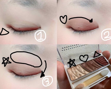 トーンアップアイシャドウ/CEZANNE/アイシャドウパレットを使ったクチコミ(3枚目)