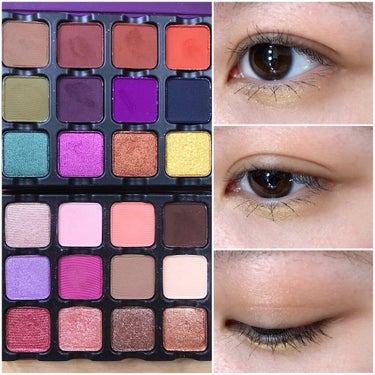 Paris EDIT Eye Shadow Palette/VISEART/パウダーアイシャドウを使ったクチコミ（2枚目）