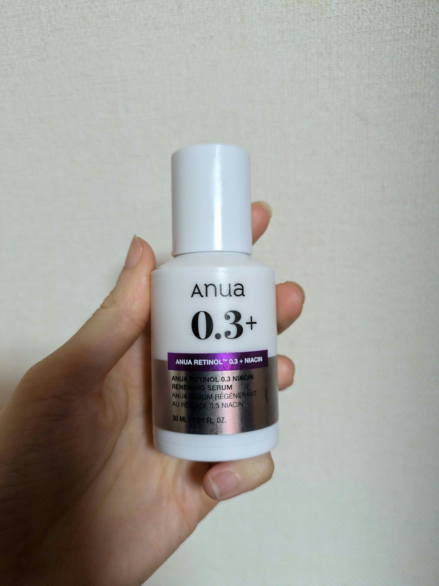 レチノール0.3 ナイアシンリニューイングセラム/Anua/美容液を使ったクチコミ(1枚目)