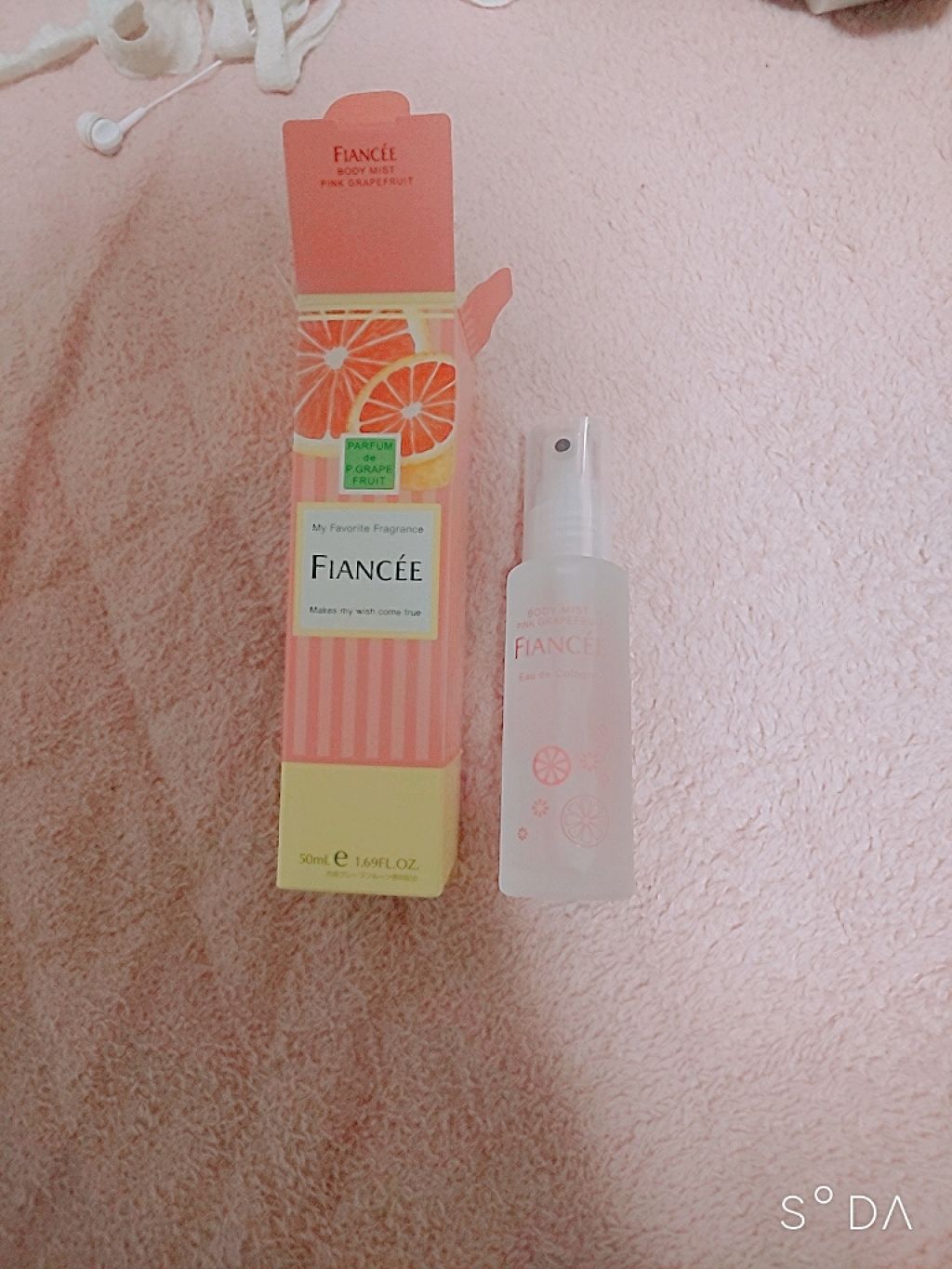 ボディミスト ピンクグレープフルーツの香り/フィアンセ/香水(レディース)を使ったクチコミ（1枚目）