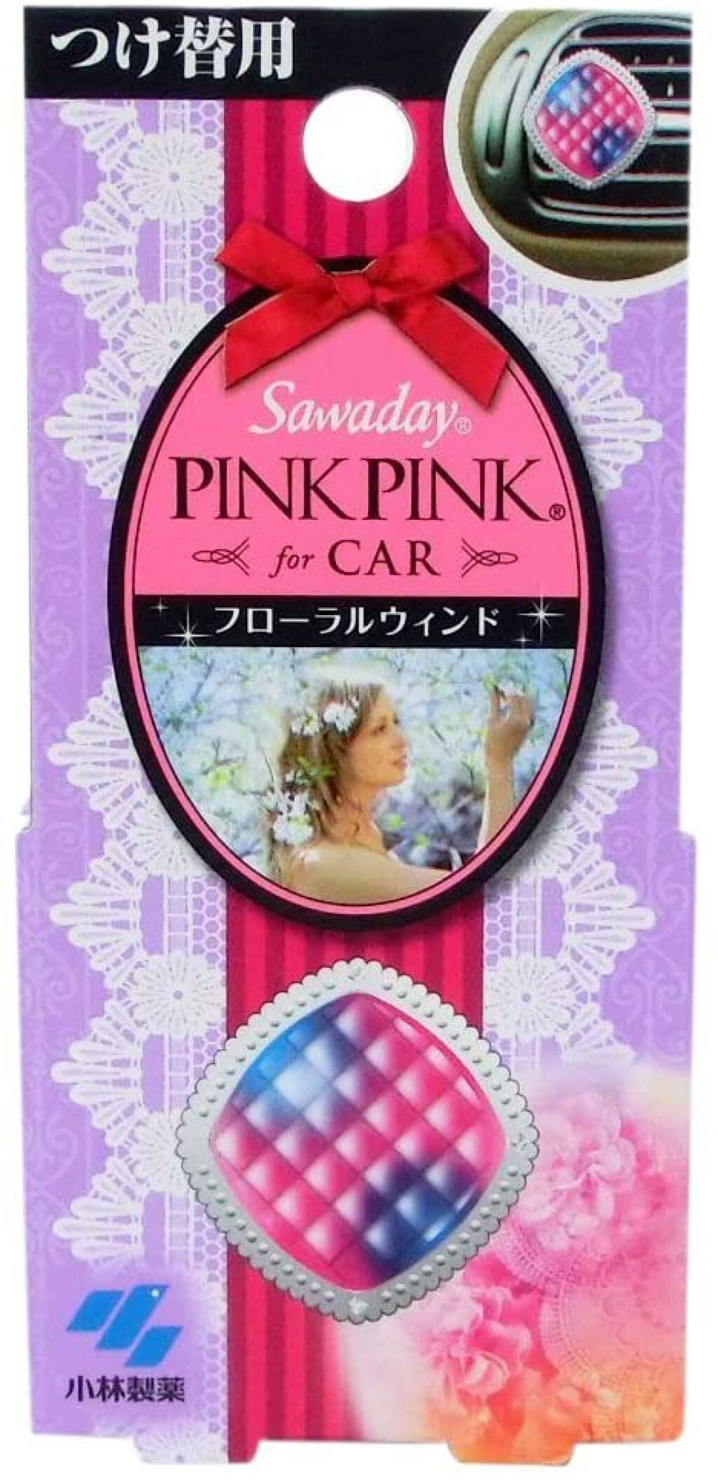 SawadayPINKPINKforCAR つけ替用 フローラルウィンド